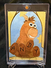 2025 Topps 30 Years Toy Story Bullseye ANDY Original Sketch Auto 1/1 picture