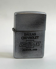 VTG 1953-1954 Zippo Lighter Dallas Chevrolet Jackson Ohio Promo Pat 2517191 picture