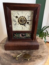 Antique Pre-Civil War 1840’s Cottage Clock Wm. L. Gilbert Clock Co Winsted CONN picture
