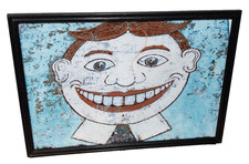 Coney Island Steeplechase Park Funny Face Tillie Vtg Style Framed Sign 20x14 picture