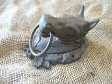 Large CAST IRON Horse Head Ring Hitching Post Barn Holder Lodge Decor Bathroom picture
