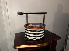 LONGABERGER 2013 Wicked Witch Halloween Basket Protector Broom ๐งน Handle ๐ picture
