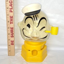 Vintage 1968 Popeye the Sailor Man Plastic Gumball Machine Hasbro ToyCollectible picture