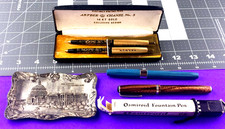 Vintage Osmiroid Fountain pen England #2668 @ 2 Chanel #5 ink @ Capital Tray  JA picture