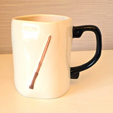 Rae Dunn Harry Potter Obliviate Fantasy Ceramic Mug w/ Black Handle picture