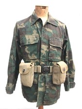 Vintage Argentine Marine Camouflage Jacket and belt LOT - Malvinas/Falklands war picture