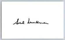 Sid Luckman Autograph Hand Signed Card Unbranded Collectible Football HOF picture