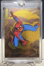 2022 Skybox Metal Spider-Man GOLD Parallel Limited Vintage POP HOT 🕷️🕸️🔥🔥🔥 picture