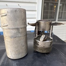 Vtg 1952/1964 U.S Army Rogers Akron Ohio Single Burner Camp Stove M-1950 Vietnam picture