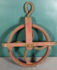 Vintage Durbin Durco Cast Iron Farm Well Pulley 9” picture