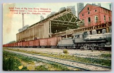 Solid Train of Pig Iron Consolidated Coal & Iron Co. Gadsden Alabama AL c1910 PC picture