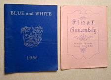Bangor Maine Junior High School Yearbook 1956 Vintage Blue and White History ME picture