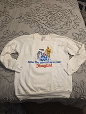 RARE NEW Vintage Disneyland 1986 Star Tours Sweatshirt Size Adult XL STAR WARS  picture