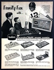 1961 Tudor Tru-Action Electric Football & Other Games photo vintage print ad picture