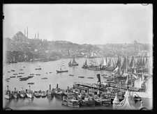 Photo:Constantinople Turkey 1920s Harbor Bosphorus Sailboats Cityscape picture