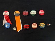Vintage College Pinback Lot Yale Harvard Princeton CMR Sterling Dickinson picture