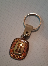 Vintage Gemini Zodiac Horoscope Birth Sign Key Chain Astrology picture