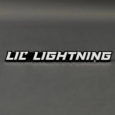1PC LIL LIGHTNING 3D Acrylic Badge - Car Truck Emblem Fender Sticker picture