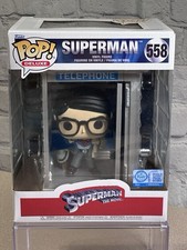 Funko Pop Deluxe Superman in Phone Booth #558 The Movie Clark Kent BOX NOT MINT picture