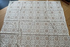 NOTTINGHAM Leavers Lace VINTAGE tablecloth UNUSED  CLUNY Cotton picture