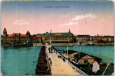 Vintage 1910s-1920s Postcard Koblenz Germany Schiffbrücke Pontoon Bridge picture