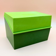 Vintage Betty Crocker Recipe Box 1971 Green Plastic Retro Kitchen Storage picture