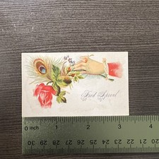 Antique Scrap Victorian Art Card Fred Sprout Painting Vintage picture