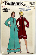 1970s Butterick Sewing Pattern 3991 Womens Robe 2 Styles Size 14 Vintage 12661 picture