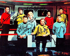 Star Trek Original Cast Shatner Nimoy Signed Autographs 8x10 Photo Sci-Fi HD183 picture