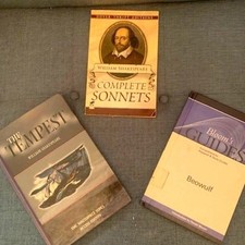 Set 3 Classics Shakespeare's Tempest/Complete Sonnets + Beowulf picture