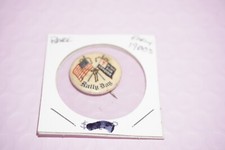 Antique American Baptist Publication Society American Flag Rally Day Pinback picture