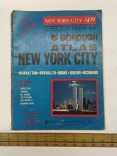 Five Borough Atlas New York City Map From Geographia Map Company Featuring... picture