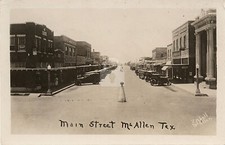 Main Street Mcallen TX Texas 1920s RPPC Photo Postcard Copy picture