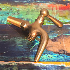 Antique Solid Brass Spigot/Tap McKenna Brothers Pittsburgh P.A. *Rare Beauty* picture