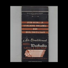 Matchbook Cover Hotel Washakie Grill & Lounge Worland WY picture