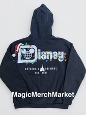 2026 Walt Disney World Parks Christmas Holiday Lights Zip Up Hoodie Adult Sizes picture