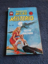 MICRO MISTERIO tiny comic HORROR crime CRIMINALS vampire cover BAT vintage RARE picture