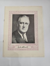 RARE 1936 Arkansas Centennial Program FDR & Eleanor Roosevelt Portrait Booklet picture