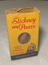c1940s Stickney and Poor's Cinnamon Stickney & Poor Spice Co. Boston, Mass. Box picture