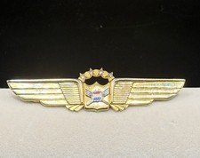 Vintage United Airlines 25 Year Pilot Wings Leavens 4 Stone Service Badge picture