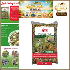 Wildlife Food 10 lb Bag Corn Sunflower Seeds Peanuts Whole Oats Deer Squirrel picture