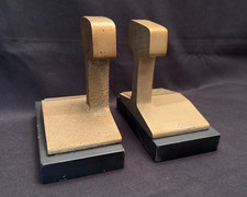 Unique Vintage 1955 Bookends Commemorating Removal of 3rd Ave railway-Manhattan picture