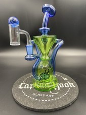 MAV Glass “Humboldt” Double Uptake Recycler-Blue/Green picture