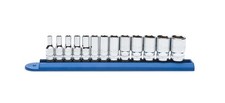 GEARWRENCH 13pc 1/4 Drive Metric Mid Length Socket Set 6 Point Semi Deep #80304S picture