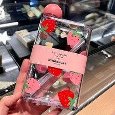 Authentic Starbucks 2022 Crossover Kate Spade 14oz Plastic Strawberry Tumbler picture