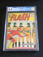 THE FLASH #105 • 1ST S.A. FLASH, 1ST ISSUE • 1ST MIRROR MASTER • CGC 3.5 picture