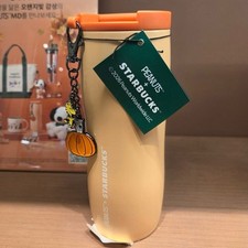 Starbucks Korea x Peanuts 2026 SS Pumpkin Peanuts Flowline Tumbler 16oz picture