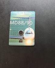 Delta Airlines Aircraft Trading Card #48 MD 88/90 2016 McDonnell Douglas EX picture