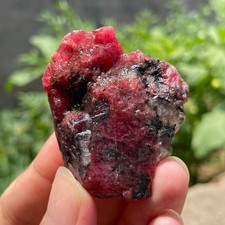 58g Rough Natural Rhodonite Quartz Crystal Mineral Specimen Healing picture