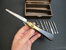 1800's Vtg “Bagshaw” changeable Saw/Screwdriver/Chisel Antique/Rare Multi Tool picture